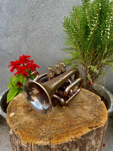 Pocket bugle horn with valve - pocket,